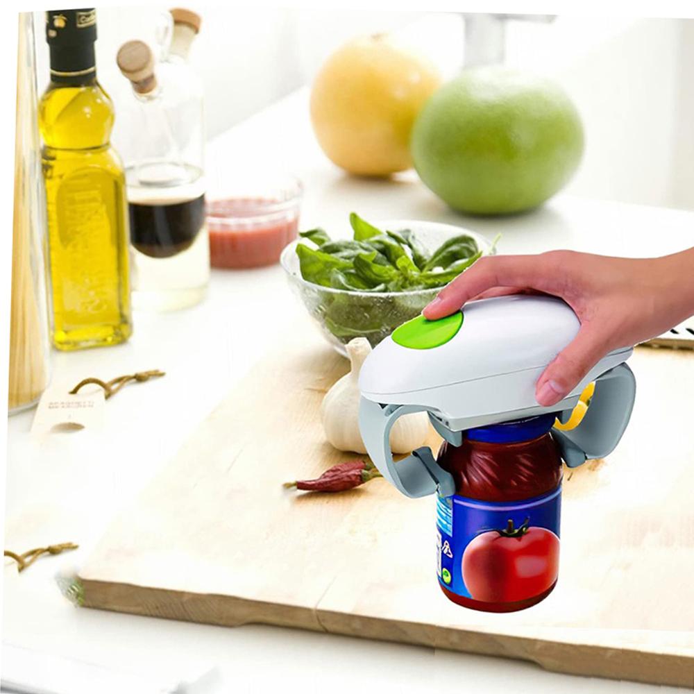 Электрическая открывалка для банок для слабых рук, Автоматическая открывалка для банок для пожилых людей с артритом, Кухонный гаджет, открывалка без помощи рук