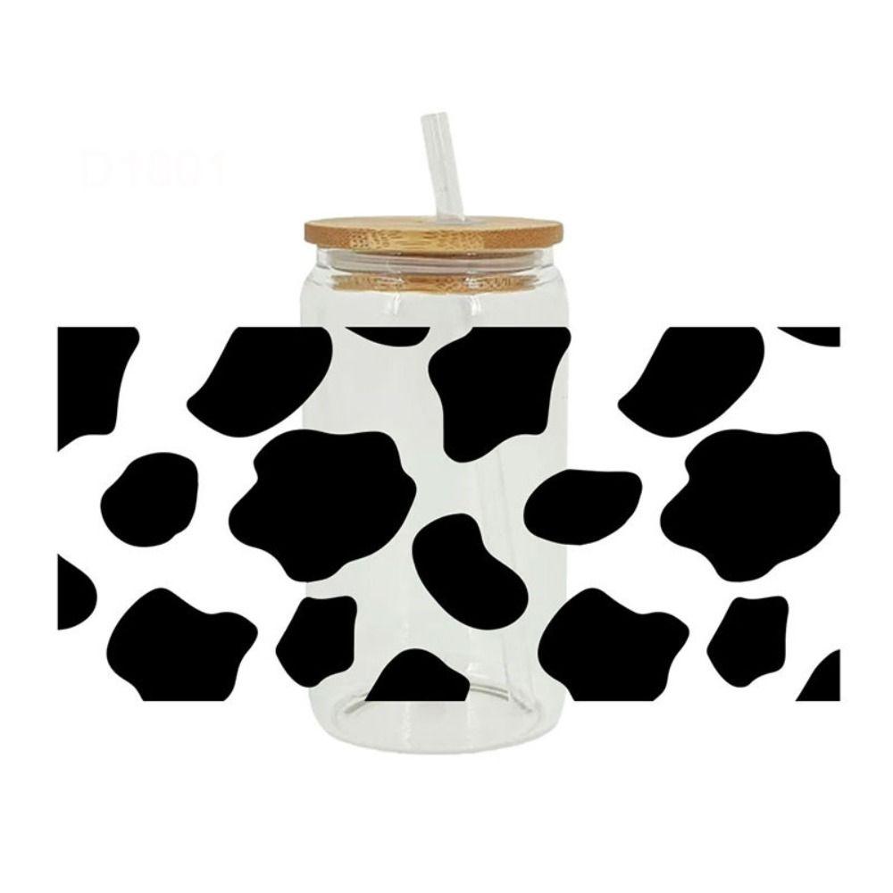 Водонепроницаемая УФ-переносная наклейка DTF, утюг на переносной наклейке на чашку, новая обертка для чашки, стеклянные чашки 16 унций