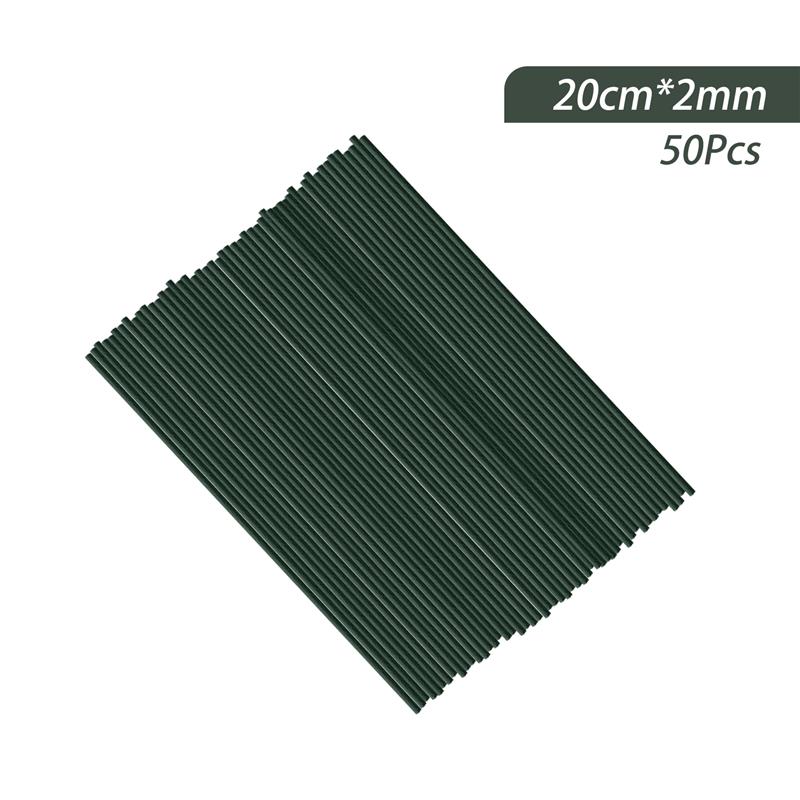 50 шт. Стебель цветка, обернутый клеем, Имитация цветочных веток, Ручная работа, DIY, Флористический стержень для цветочной композиции, Аксессуары