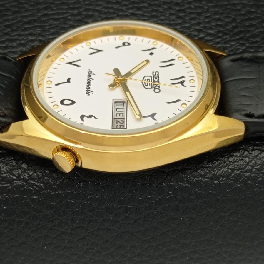 ВОССТАНОВЛЕННЫЕ ВИНТАЖНЫЕ SEIKO 5 AUTO 6309A ЯПОНИЯ МУЖСКИЕ АРАБСКИЕ СЕРЕБРЯНЫЕ ЧАСЫ a425930-2