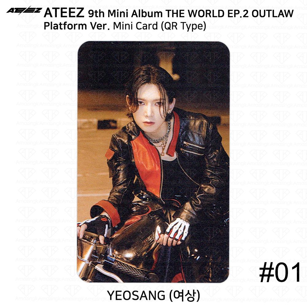 ATEEZ 9-й мини-альбом THE WORLD EP.2 OUTLAW Platform Ver QR Фотокарточка Изображение карты
