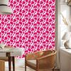 Cow Patches Wallpaper, purple and powder pink, powder pink background, 50x1000