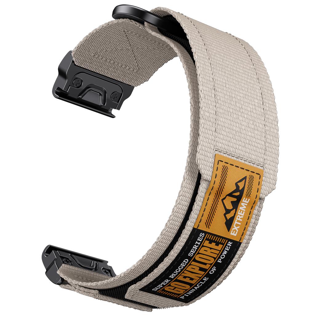 Ремешок QuickFit 22 26 мм на липучке для часов Garmin Fenix 7 7X 6 6X Pro 5 5X, Fenix 8 E Epix Pro, Instinct 3, Tactix 7, Enduro 3
