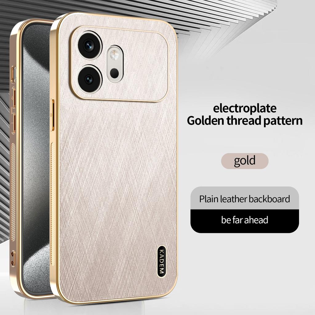 Для Honor 600 600 Pro 600 Lite Чехол для телефона с полной защитой линз, текстурой золотой нити и защитой от отпечатков пальцев