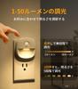 Lyridz Sensor Light, Indoor Footlight, Outlet-Compatible Night Light, Stepless Dimming, Motion Sensor, Light and Dark Sensor, LED Footlight, 3
