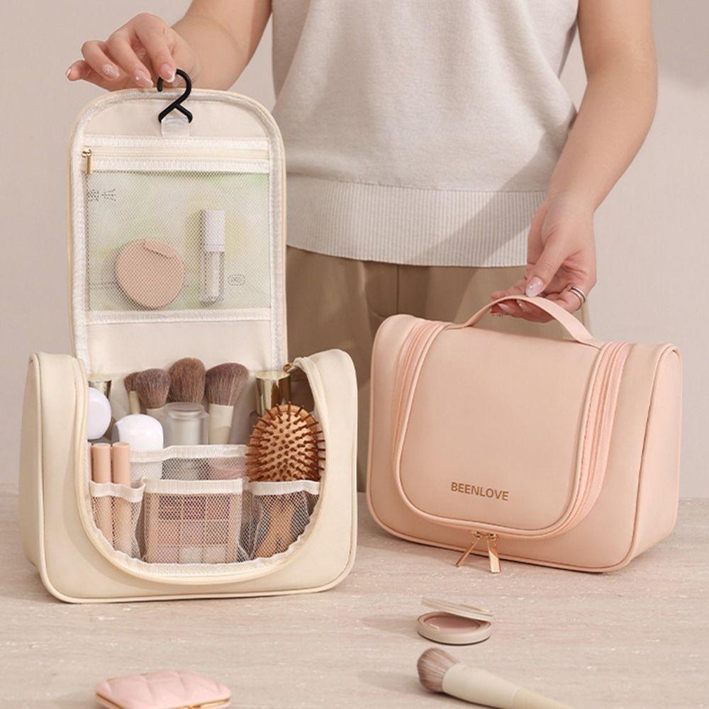 Multi-Functional Cosmetic Storage Bags Waterproof Wash Handbag Fashion Hanging Makeup Bag Travel