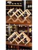 Beech Wood Anti-Shake Red Wine Rack Ornament for Bottle Storage