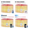 Dimmable COB LED Strip Light 220V Smart Tuya WIFI Adhesive Tape Bluetooth 23key Remote Control Kit 240LED/m Waterproof Flex Lamp