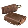 Compact Trifold Genuine Leather Italian Leather Smart Key Case Set of 2 Leather Wallet with Coin Purse [Days Art] Men's