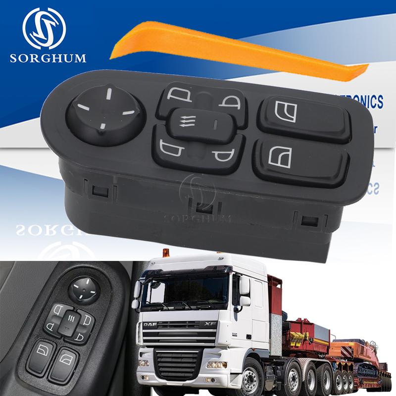 1811131 Power Window Control Switch For DAF CF75 CF85 CF65 XF105 2005 2013 Glass Lifter Switch Button 1811135 1736600 1669884