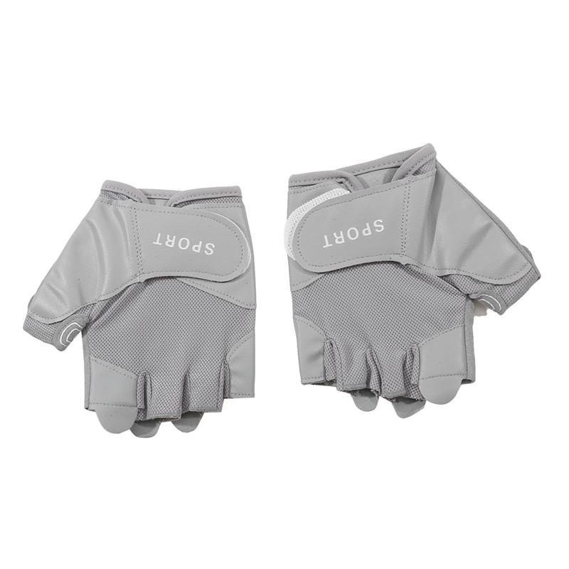 Женские спортивные нескользящие перчатки для тренировок летние солнцезащитные износостойкие перчатки для фитнеса с полупальцами