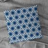 Blue Geometric Plaid Pattern Pillowcase Car Ornaments Office Living Room Sofa Home Pillowcase