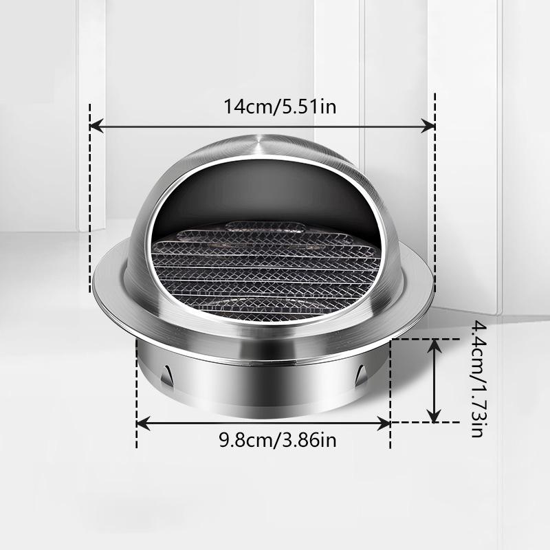 1PC Vents Cap Air Vent Ducting Cover Stainless Steel Exhaust Grille Cover Air Vent Grille