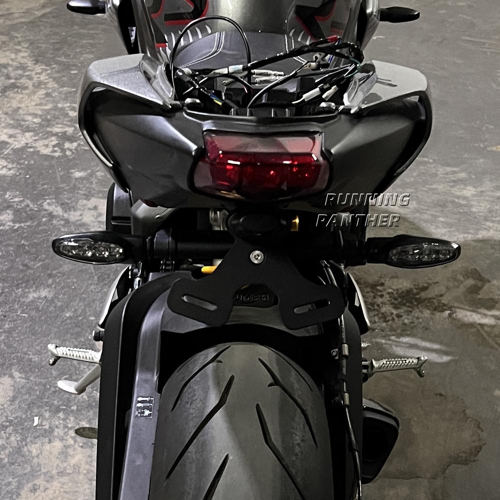 Для Street Triple 765 R RS S 675 Daytona 675 R мотоцикл задняя часть с коротким хвостом аккуратный держатель номерного знака комплект кронштейна задней бабки