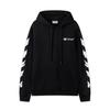 Off-White 2026 Autumn and Winter New Graffiti Arrow Pattern Printed Hooded Sweatshirt for Men and Women