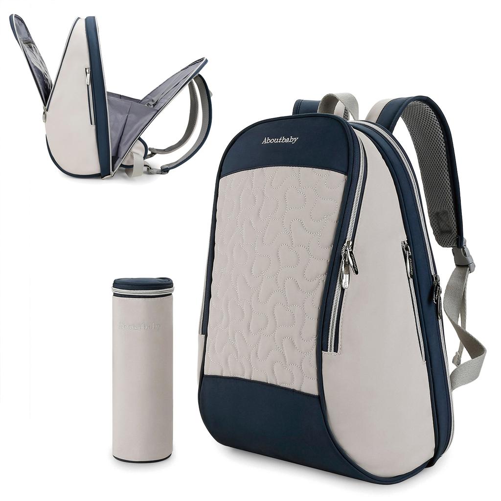 Diaper Backpack For Mothers, Large Capacity Bag With Insulation Bag, Multifunctional Baby Care, Outdoor Travel Diaper Bag