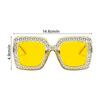 Women Fashion Rhinestone Sunglasses Steampunk Vintage Rhinestone Sunglasses Lens Sun Glasses Shades for Female