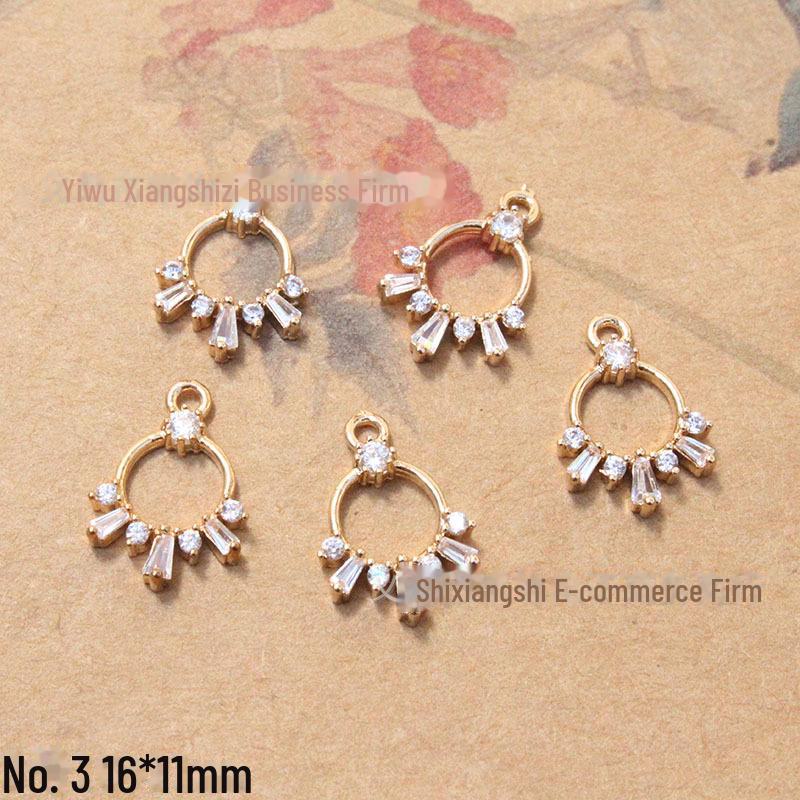 Комплект украшений с двумя подвесками из медного циркония, сохраняющего цвет: Ожерелье, серьги, браслет, заколка для волос, кисточка, аксессуары своими руками