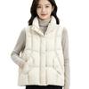 Fashion stand-up collar down cotton vest women's new winter warm foreign style versatile vest vest vest vest vest jacket