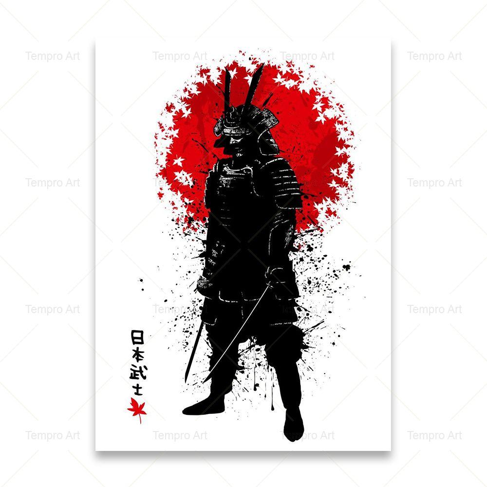 Японские чернила Бонса Бусидо картина маслом на холсте настенный художественный постер и принты гейша самурай картина для гостиной домашний декор