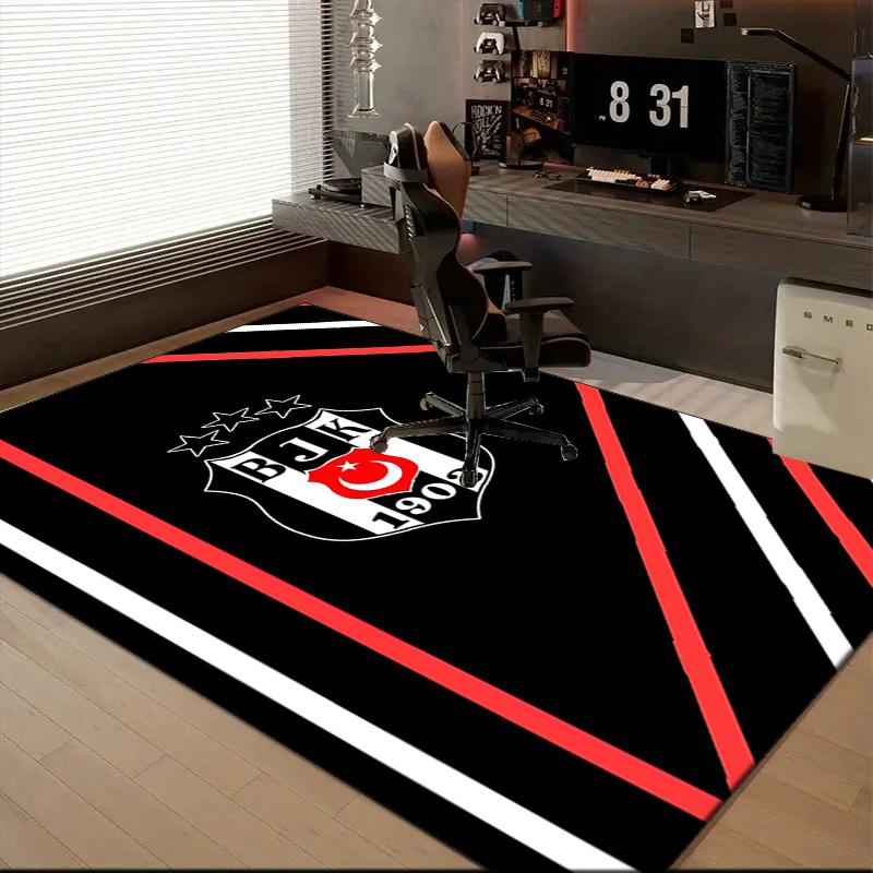 Besiktas Crest Legacy 1903 Rug Office Floor Mat - Machine Washable for Bedroom, bedroom, livingroom, Room Decor Fan Gifts Christmas