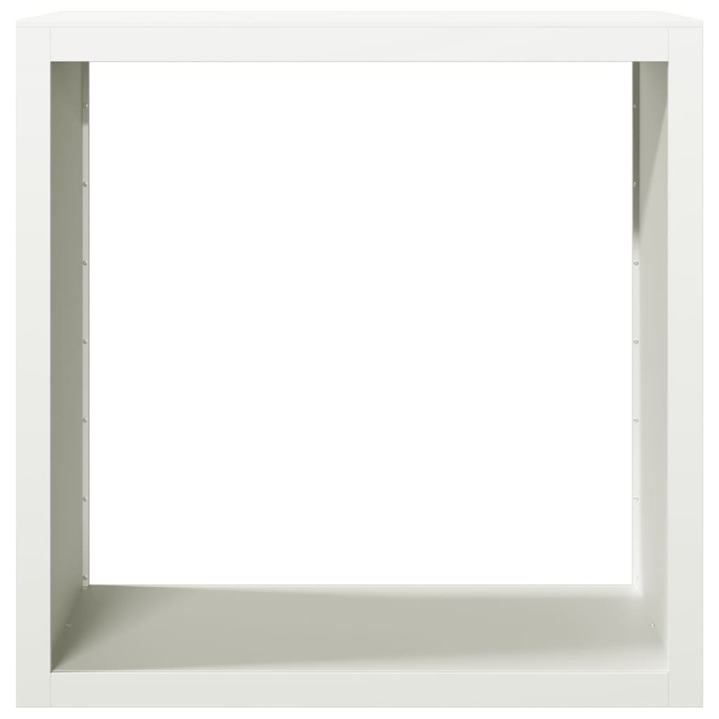 Firewood Rack White 100 x 40 x 100 cm Steel