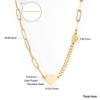Dainty Shell Jewelry Gold Plated Necklace Women Custom Engraving Pendant Necklace Fashion 316L Stainless Steel Heart Necklaces