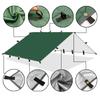 19-точечный многофункциональный тент с серебряным покрытием, устойчивый к разрывам - защита от дождя и солнца для кемпинга