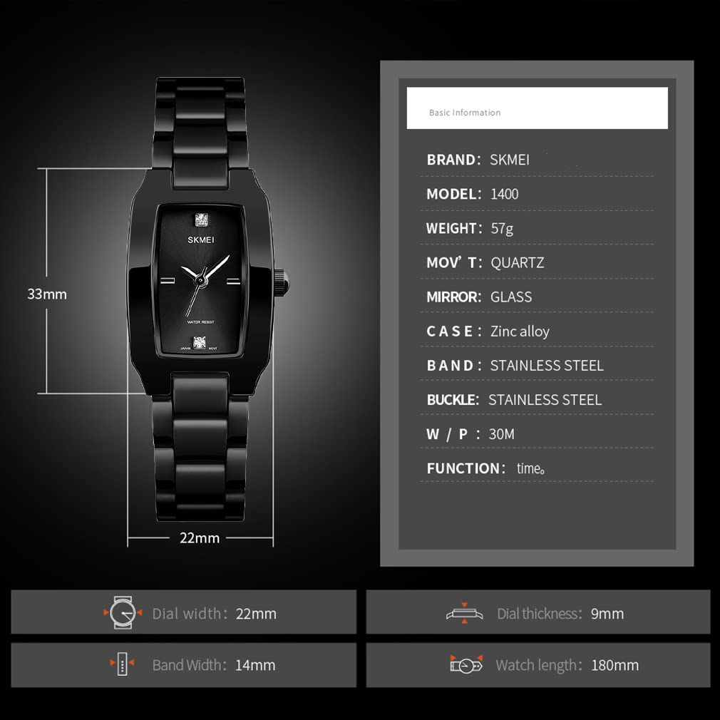 Часы простые стильные квадратные часы женские водонепроницаемые повседневные аналоговые кварцевые деловые брендовые милые из нержавеющей стали маленькие квадратные роскошные подарочные