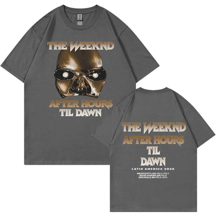 Черные оверсайз футболки The Weeknd After Hours Til Dawn Tour для женщин и мужчин