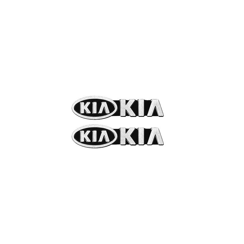 AEV5 3D Aluminum Emblem Badge Interior Speaker Audio Decoration Sticker For KIA Sportage Ceed Sorento Cerato Optima Picanto Rio K5 K3