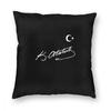 Ataturk Signature With Flag Square Pillow Case Polyester Cushions for Sofa Turkey Fashion Cushion Covers