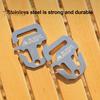Пряжка для крепления навеса из нержавеющей стали, портативная, легкая, прочная, ветрозащитная, металлическая, для кемпинга и пешего туризма