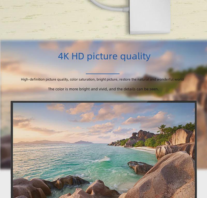 Док-станция USB-C — HDMI 3-в-1: Кабель-адаптер USB3.1