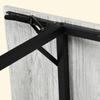 Four Person Drop Leaf Dining Table Grey