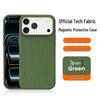 Магнитный чехол из ткани Tech Cloth для iPhone 15/16/17 Pro Max с защитой кнопки камеры.