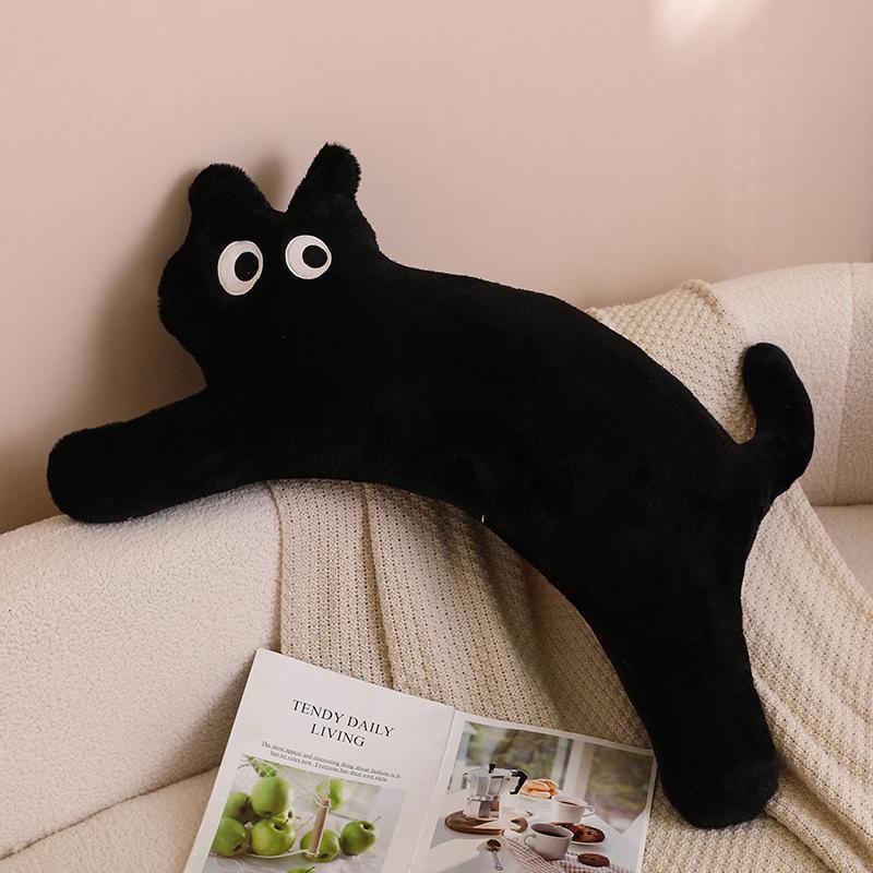 Solid Color Cat Throw Pillow Plush Toy Doll Cat Doll Home Pillow Cushion Girl Leg Long Pillow