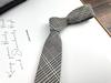 Men'S And Women'S Japanese Retro British 6Cm Narrow Tie Coffee Color Gray Blue Casual Grid, Get Married At Work