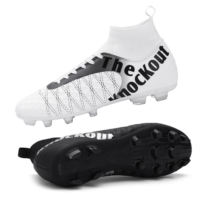 31-48 унисекс футбольные бутсы с длинными ногтями мужские/женские высокоэластичные носки тренировочные художественные детские футбольные бутсы Grassland