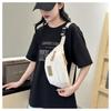 Sports chest bag, women's popular shoulder bag, women's trendy fashion, versatile crossbody bag, casual large capacity waist bag