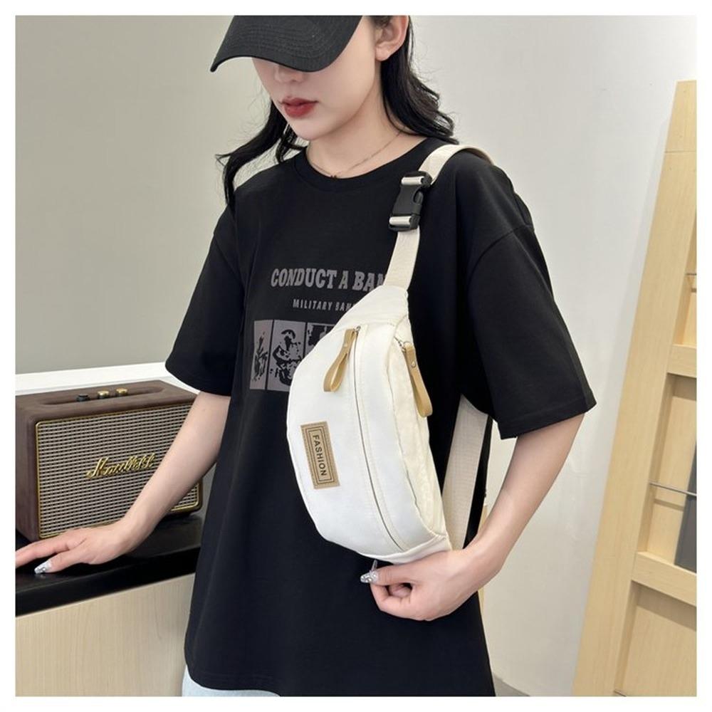 Sports chest bag, women's popular shoulder bag, women's trendy fashion, versatile crossbody bag, casual large capacity waist bag