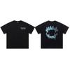 Cross-border new graffiti letter printing European and American street trendy brands loose and versatile casual men's and women's short-sleeved round