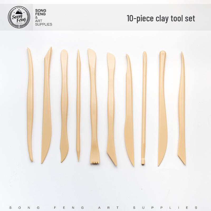 Набор из 10 инструментов для керамики и скульптуры для работы с глиной, тортом и мастикой