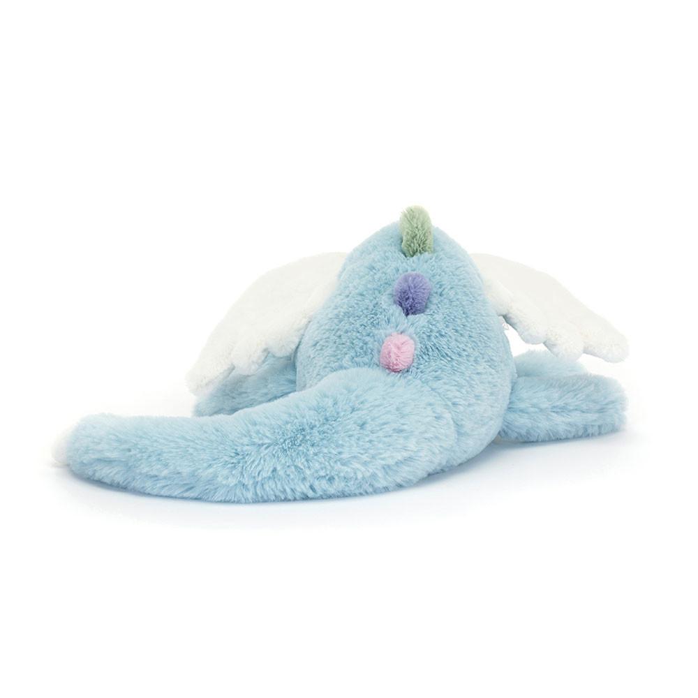 JELLYCAT Мифические Животные Небесный Дракон Синяя Кукла Плюшевая Кукла Сидящая 12 см/19 см Высота