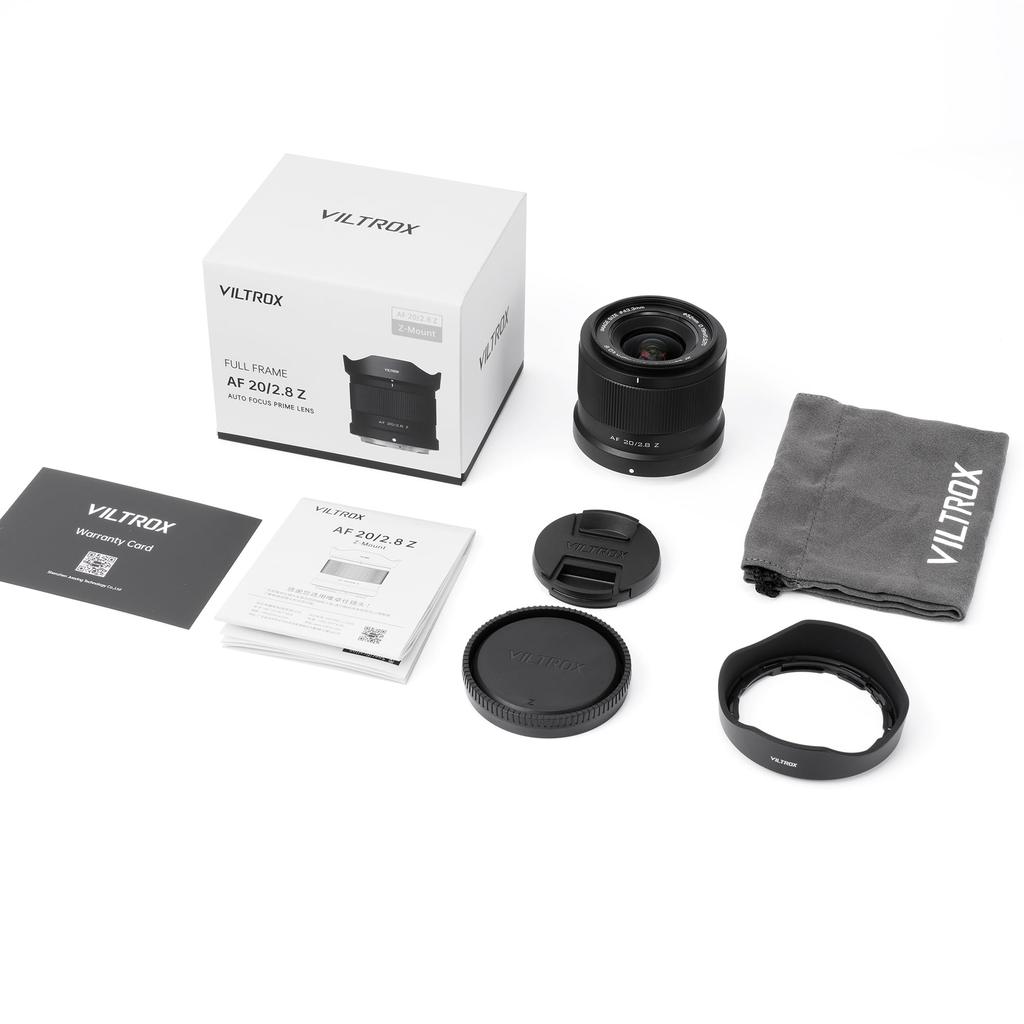 VILTROX AF 20mm Z Mount Nikon Z Mount Interchangeable Compatible with Nikon Z6II and Z9 Mirrorless Prime Lens F2.8 Wide-Angle Lens, Full-Frame Lens,