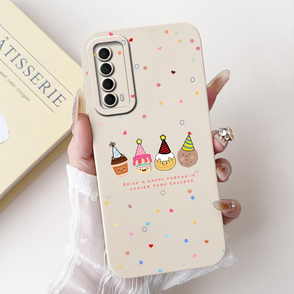 Чехол для Huawei P Smart 2021 Huawei Y7A PPA-LX3 PPA-LX1 PPA-LX2 Элегантная Печать Мягкий Силикон Ударопрочный Чехол для Телефона
