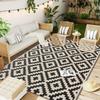Outdoor Rugs Waterproof Carpets Indoor Outdoor Deck Backyard Family Picnic Balcony Rug Living Room and Kitchen Home Decoration