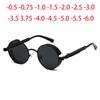 Gold Metal Polarized Sunglasses Gothic Steampunk Vintage Shield Eyewear Shades Prescription Sun Glasses 0 -0.5 -1.0 -2.0 To -5.0