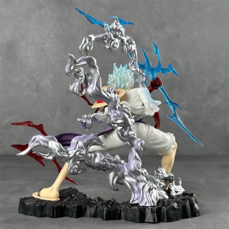 Аниме Фигурка Gear 5 Thunderbolt Nika Luffy Игрушка Модель Статуэтка Коллекция Украшение Рабочего Стола