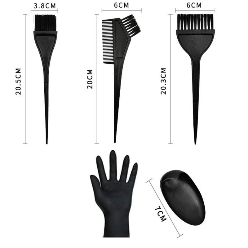 20 шт., кисть для окрашивания волос, миска для смешивания красок, набор ушных вкладышей, зажим для волос, инструменты для укладки волос